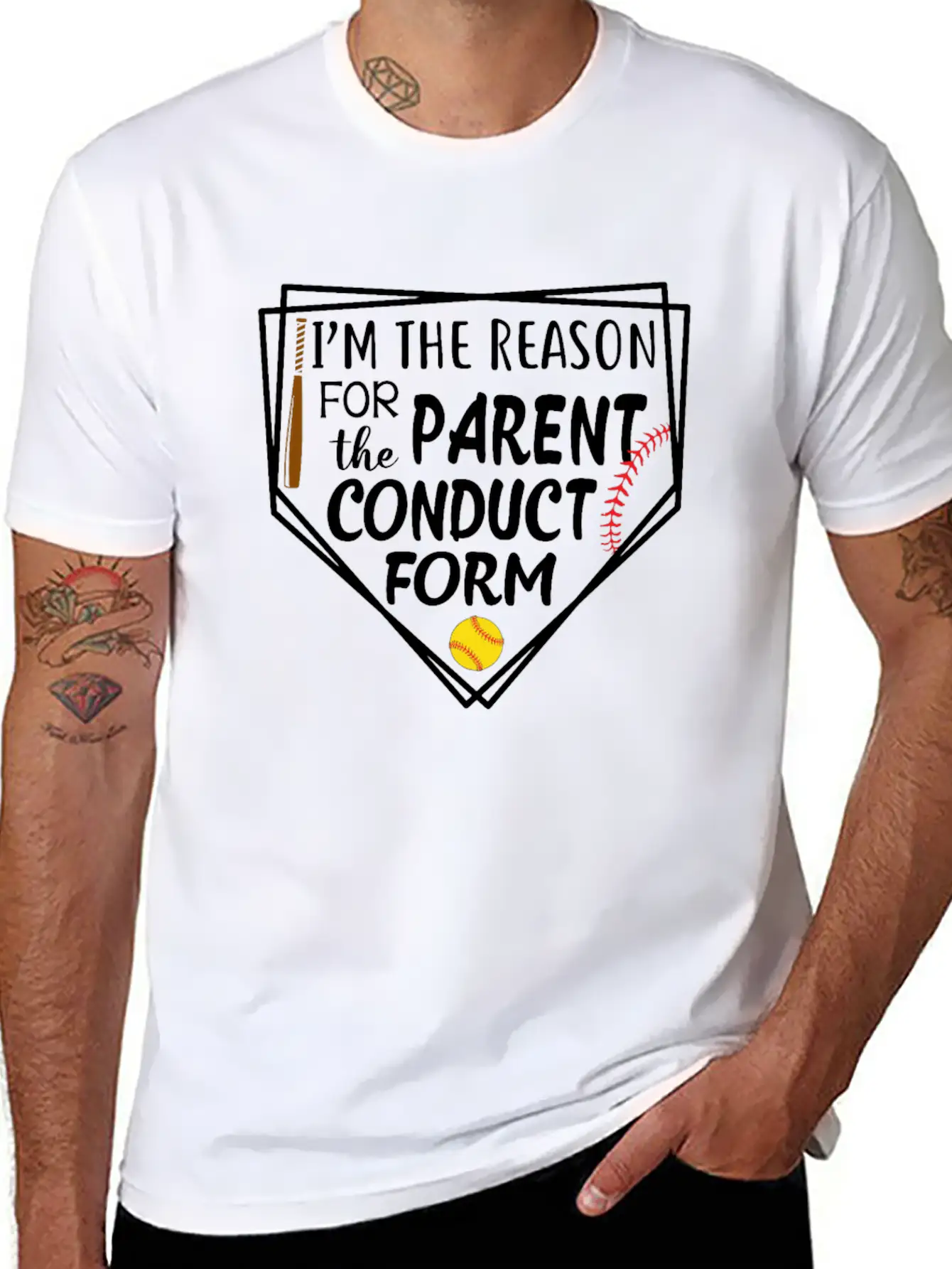I'm The Reason For The Parent Conduct Form Breathable Graphic T-Shirt – Perfect For Casual Days