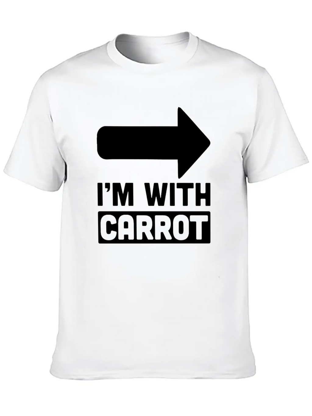 I'm With Carrot Arrow Right Vegetable Sarcastic Timeless Short Sleeve Tee – Comfy And Minimalist Design