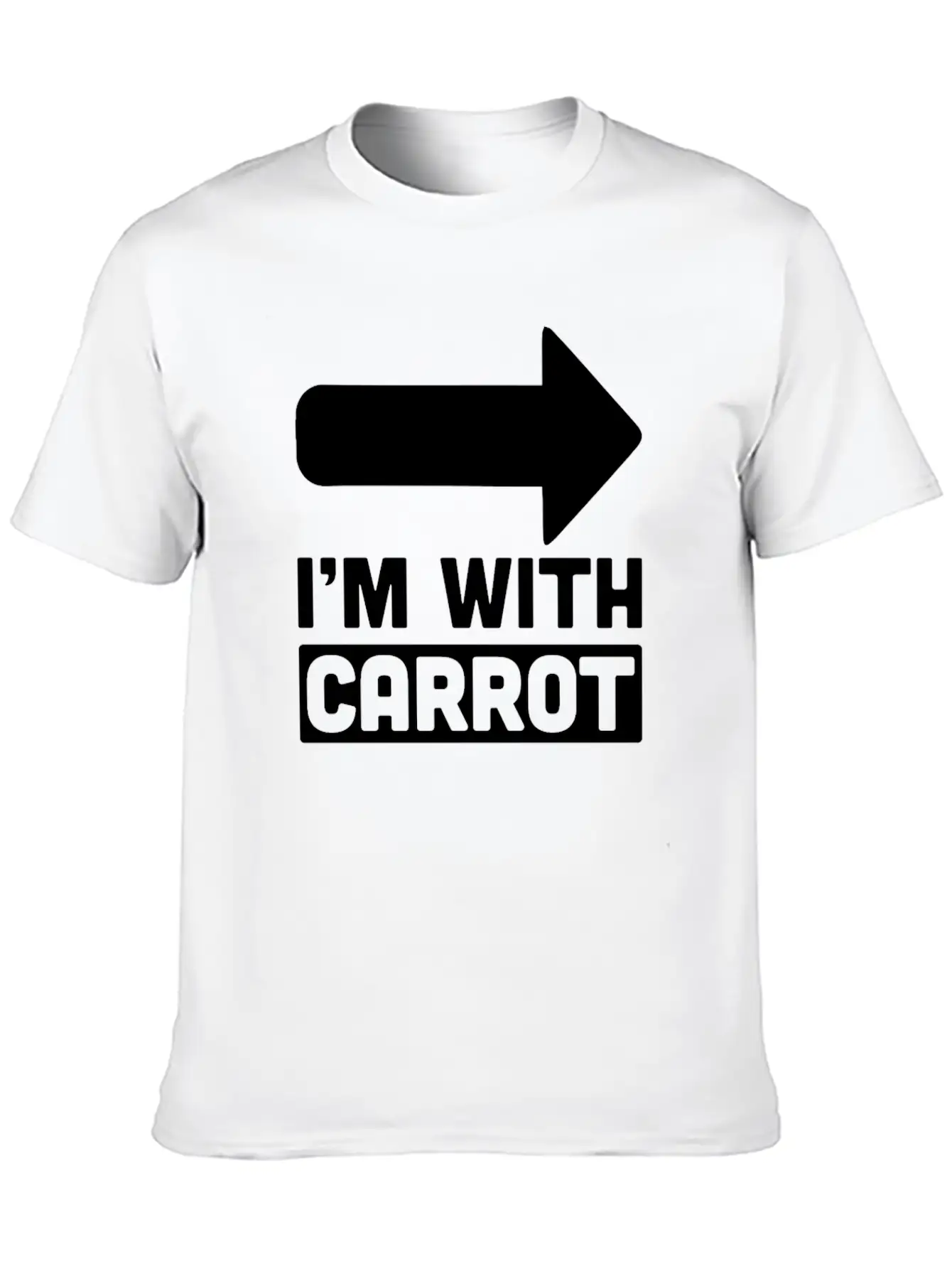 I'm With Carrot Arrow Right Vegetable Sarcastic Timeless Short Sleeve Tee – Comfy And Minimalist Design