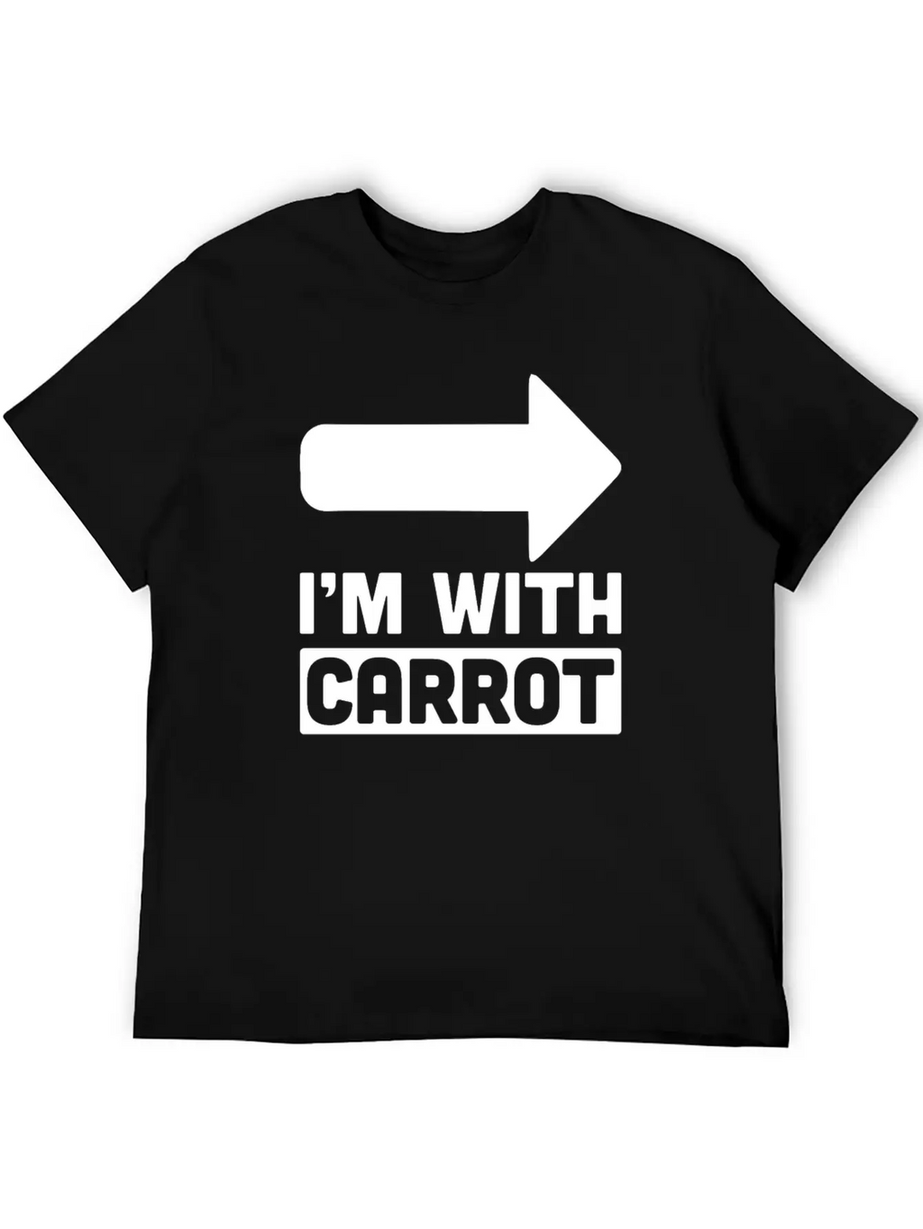 I'm With Carrot Arrow Right Vegetable Sarcastic Timeless Short Sleeve Tee – Comfy And Minimalist Design