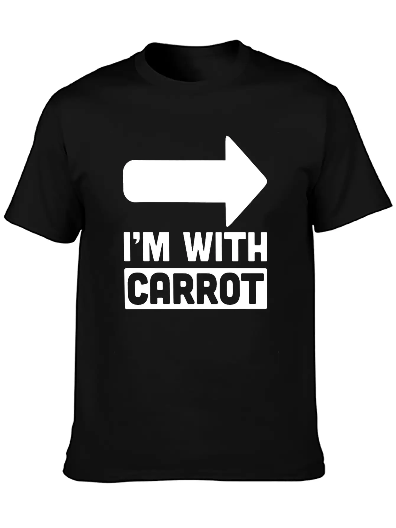 I'm With Carrot Arrow Right Vegetable Sarcastic Timeless Short Sleeve Tee – Comfy And Minimalist Design