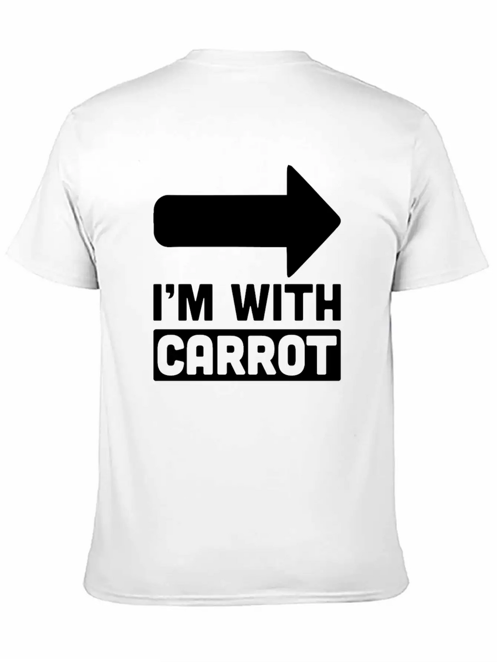 I'm With Carrot Arrow Right Vegetable Sarcastic Timeless Short Sleeve Tee – Comfy And Minimalist Design