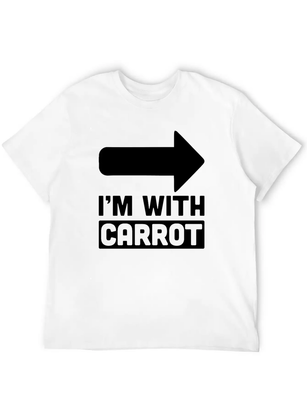 I'm With Carrot Arrow Right Vegetable Sarcastic Timeless Short Sleeve Tee – Comfy And Minimalist Design