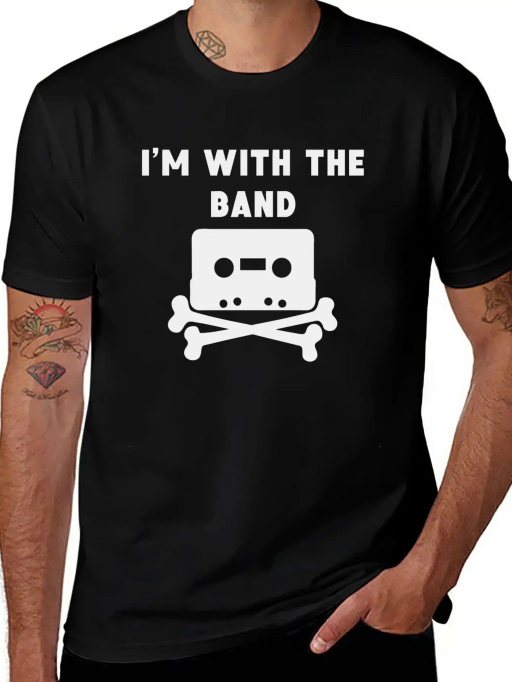 I'm With The Band Breathable Graphic T-Shirt – Perfect For Casual Days