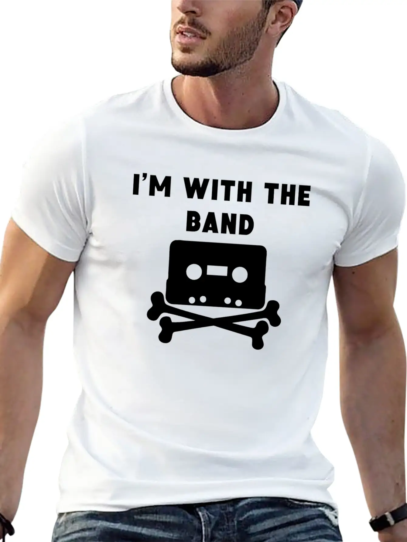 I'm With The Band Breathable Graphic T-Shirt – Perfect For Casual Days