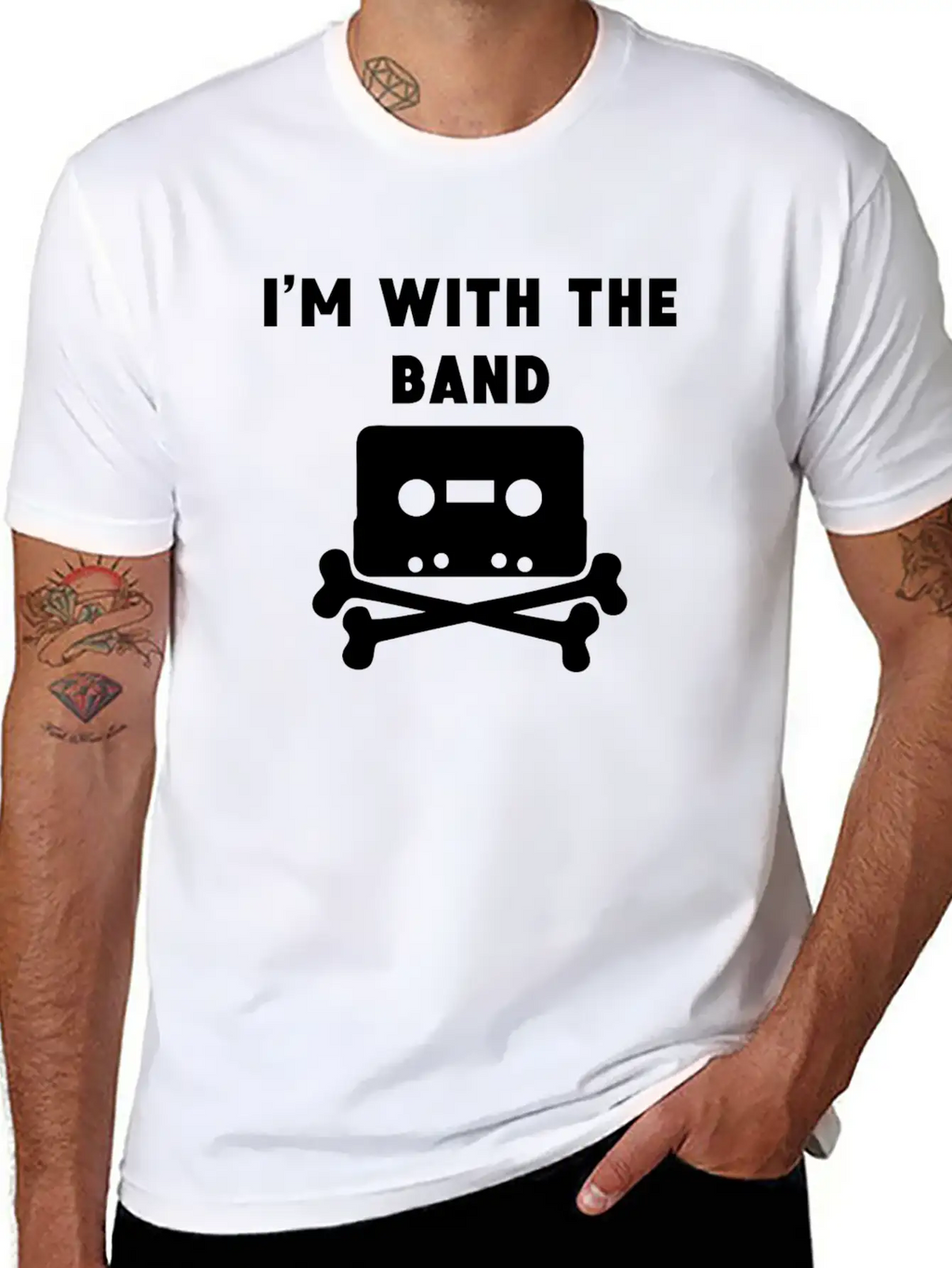 I'm With The Band Breathable Graphic T-Shirt – Perfect For Casual Days