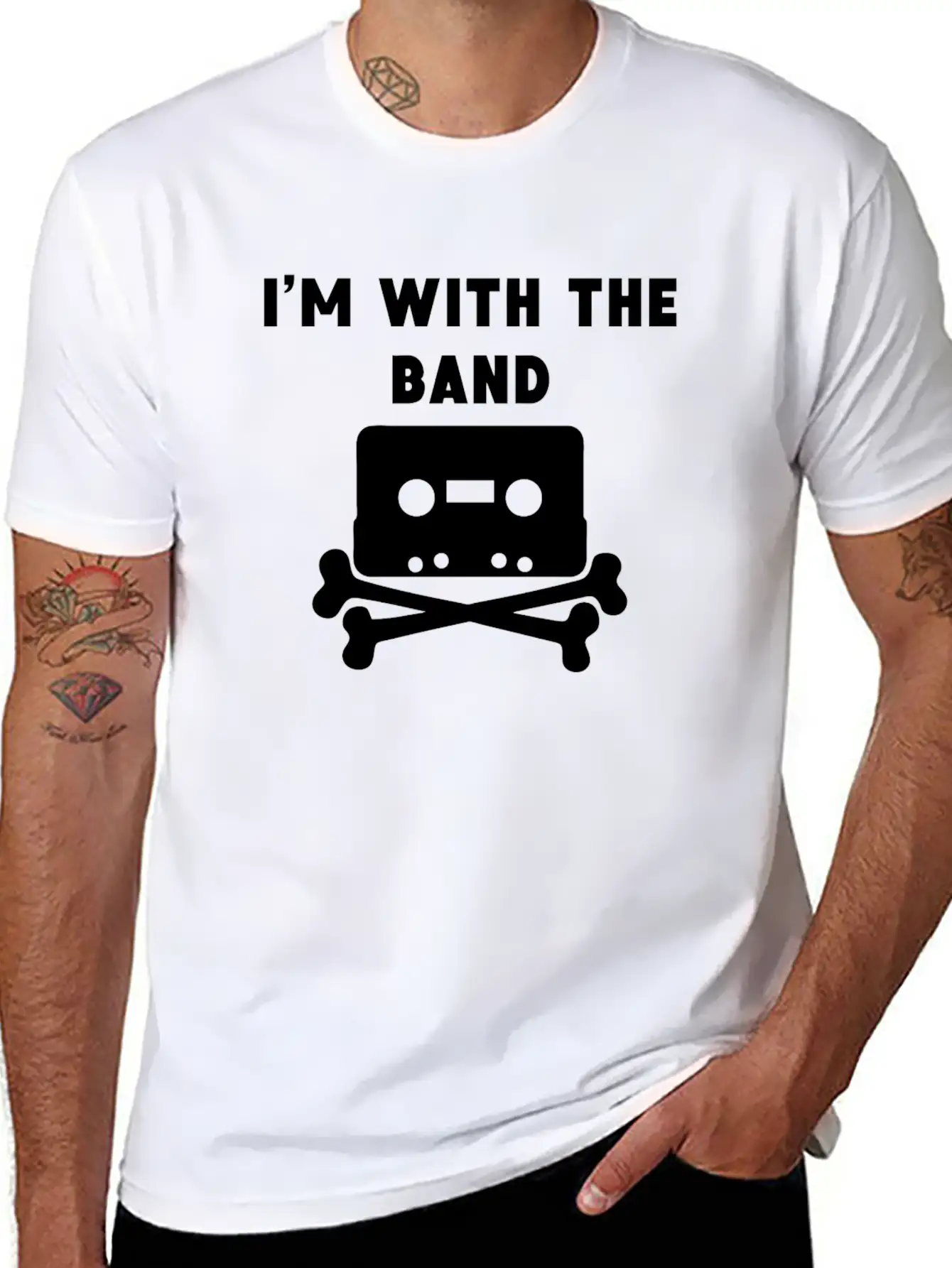 I'm With The Band Breathable Graphic T-Shirt – Perfect For Casual Days