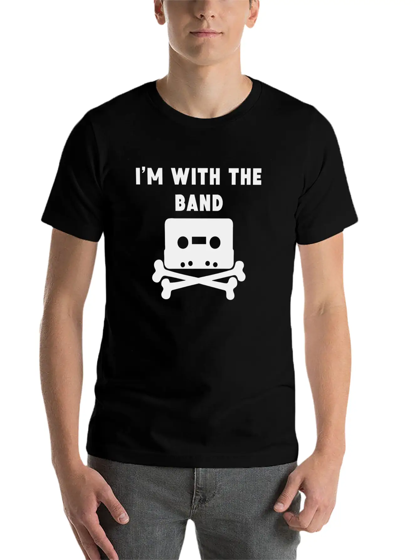 I'm With The Band Breathable Graphic T-Shirt – Perfect For Casual Days