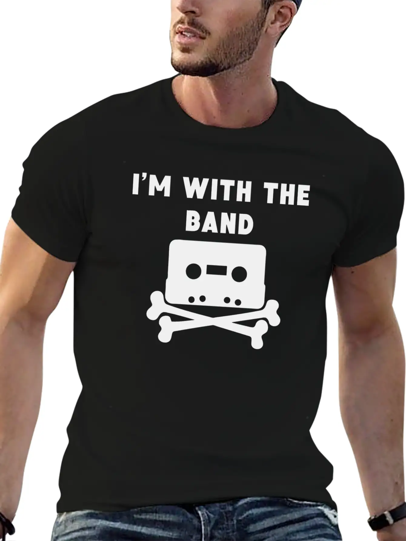 I'm With The Band Breathable Graphic T-Shirt – Perfect For Casual Days