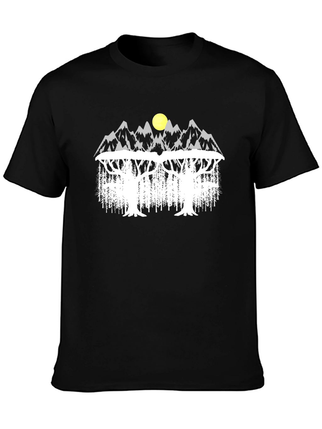 Mountain & Tree Graphic Tee - Nature Inspired Design