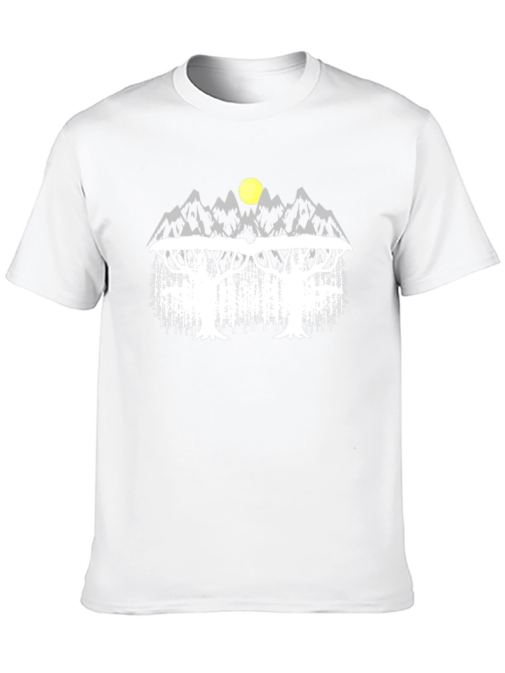 Mountain & Tree Graphic Tee - Nature Inspired Design