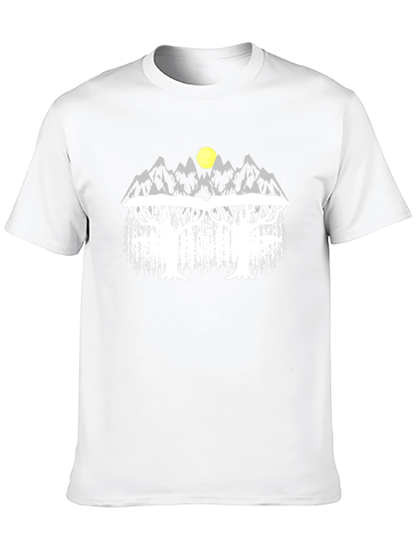 Mountain & Tree Graphic Tee - Nature Inspired Design