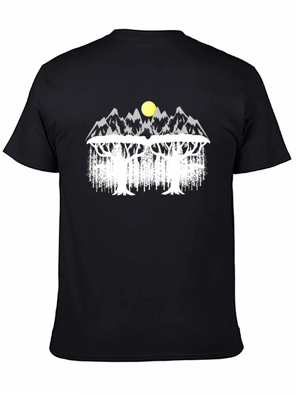 Mountain & Tree Graphic Tee - Nature Inspired Design