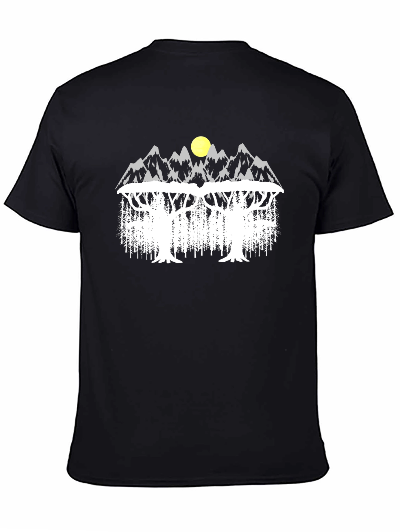 Mountain & Tree Graphic Tee - Nature Inspired Design