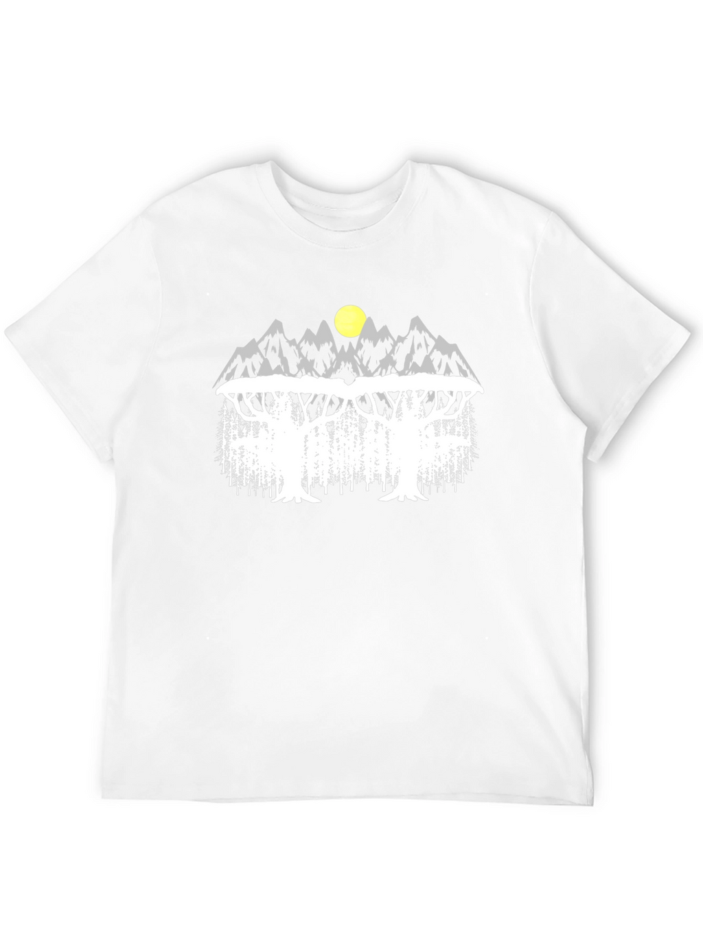 Mountain & Tree Graphic Tee - Nature Inspired Design