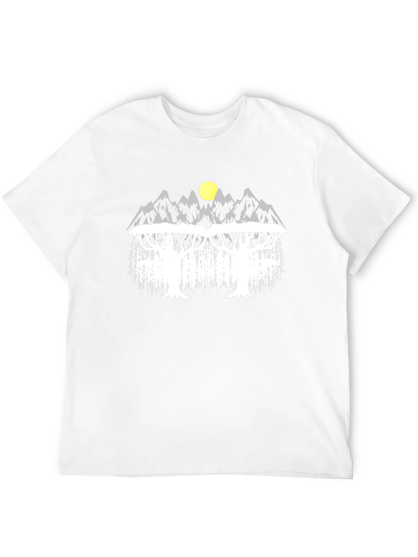 Mountain & Tree Graphic Tee - Nature Inspired Design