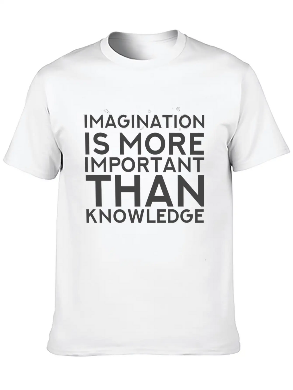 Imagination More Important Than Knowledge Quote Unisex Casual T-Shirt – Clean Design For Daily Comfort