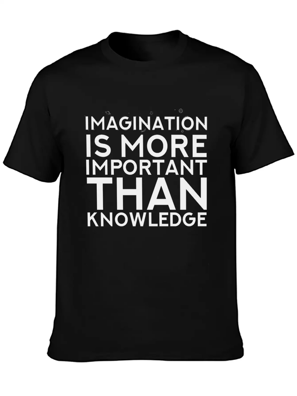 Imagination More Important Than Knowledge Quote Unisex Casual T-Shirt – Clean Design For Daily Comfort