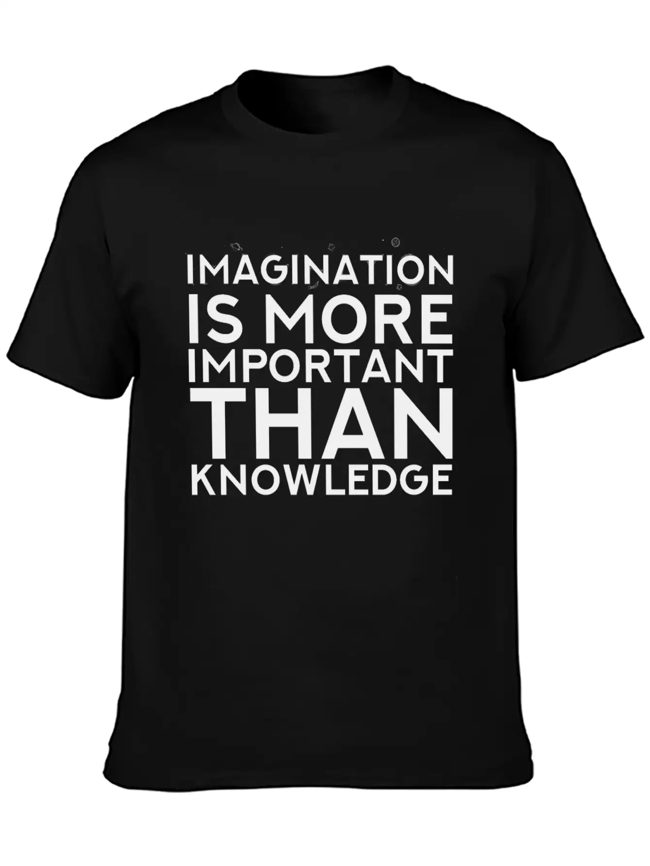 Imagination More Important Than Knowledge Quote Unisex Casual T-Shirt – Clean Design For Daily Comfort