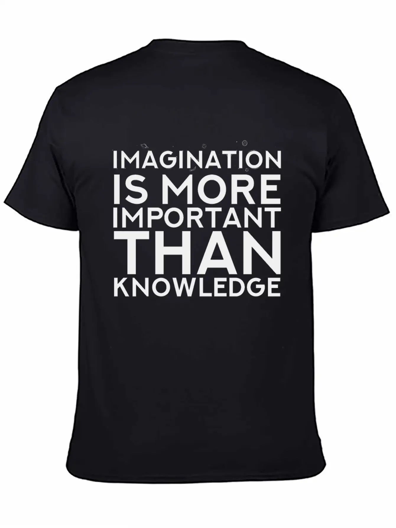 Imagination More Important Than Knowledge Quote Unisex Casual T-Shirt – Clean Design For Daily Comfort