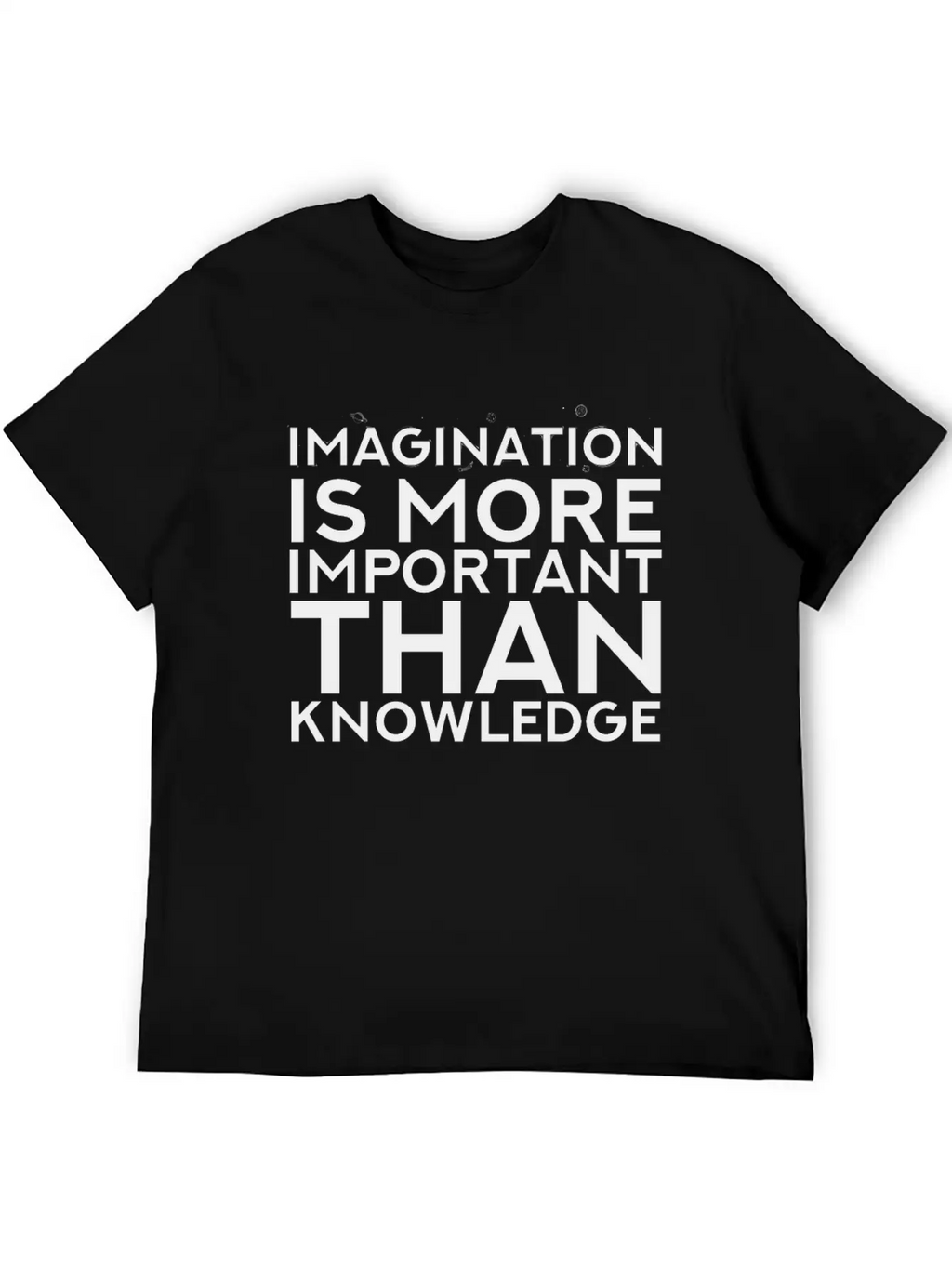Imagination More Important Than Knowledge Quote Unisex Casual T-Shirt – Clean Design For Daily Comfort