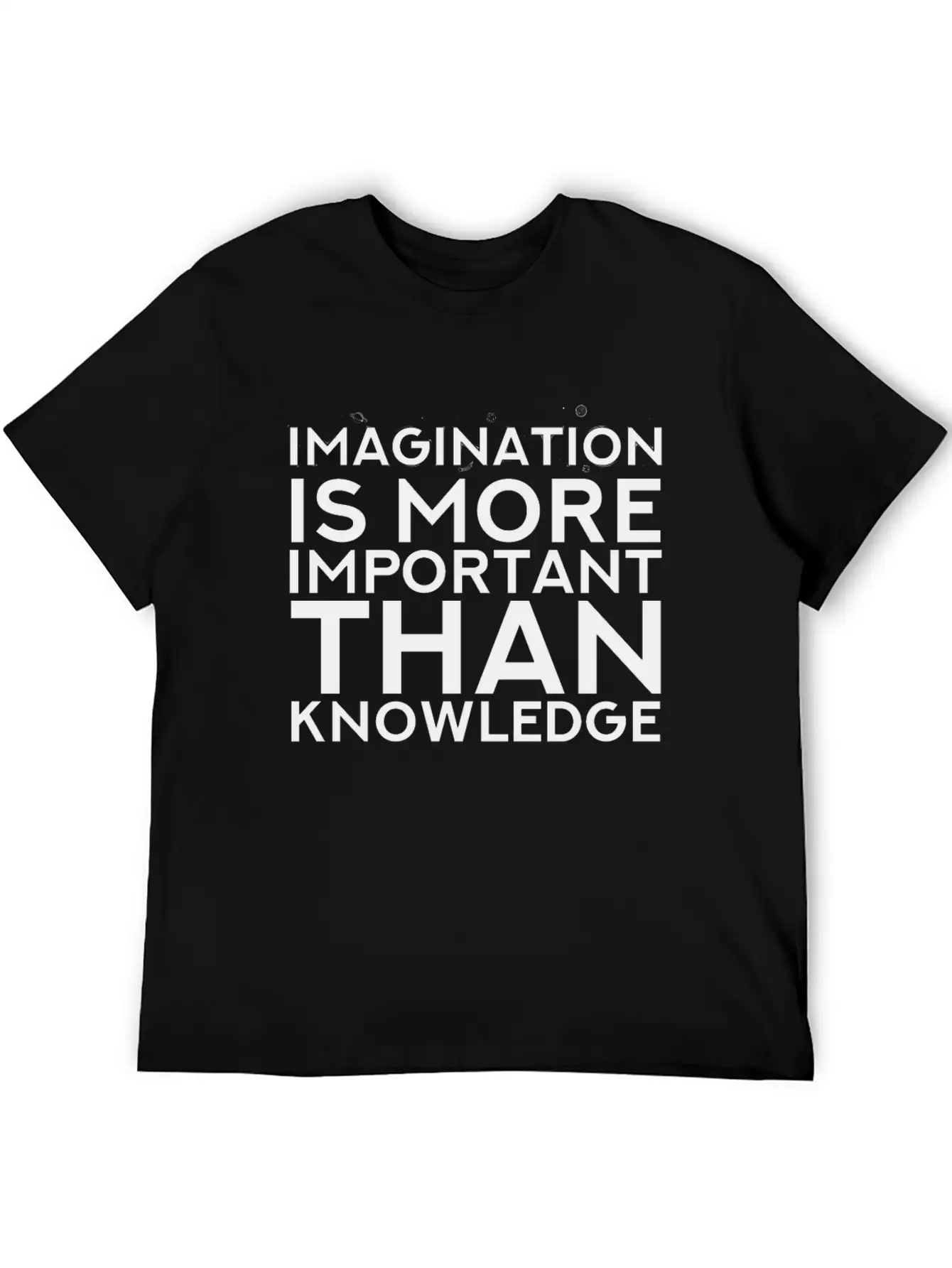 Imagination More Important Than Knowledge Quote Unisex Casual T-Shirt – Clean Design For Daily Comfort