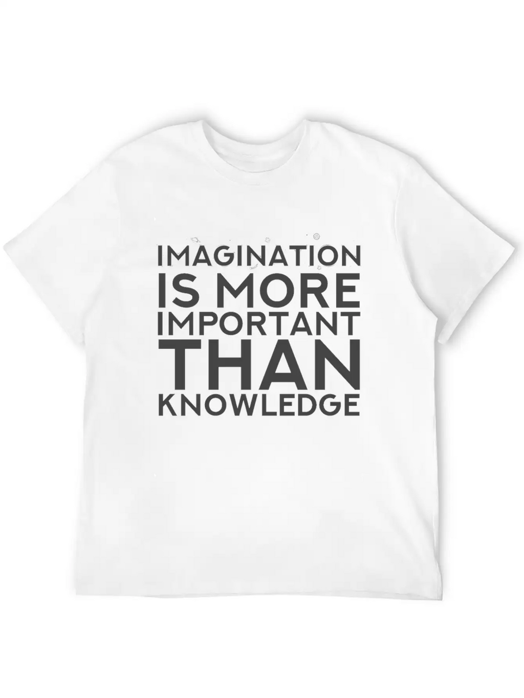 Imagination More Important Than Knowledge Quote Unisex Casual T-Shirt – Clean Design For Daily Comfort