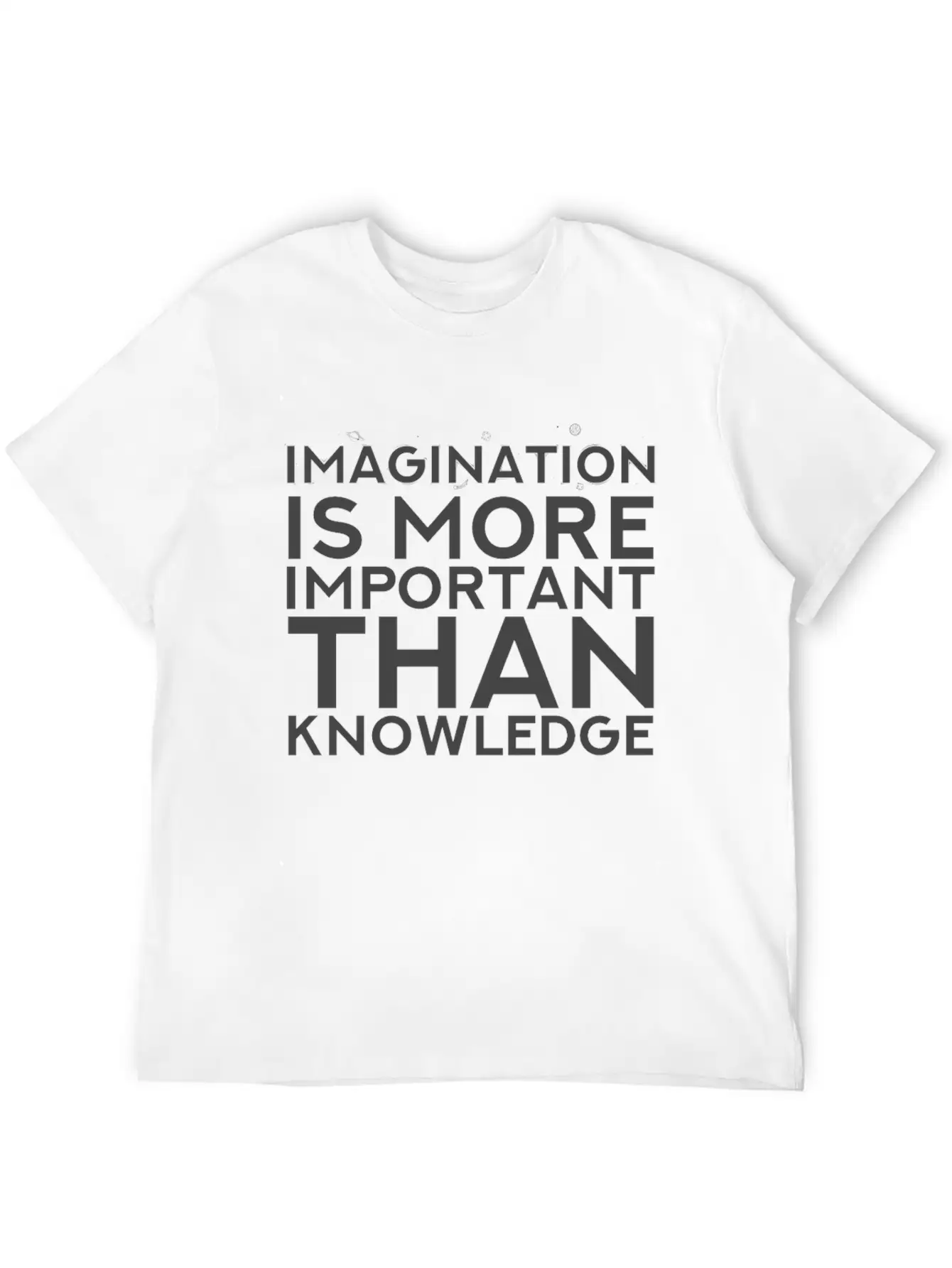 Imagination More Important Than Knowledge Quote Unisex Casual T-Shirt – Clean Design For Daily Comfort