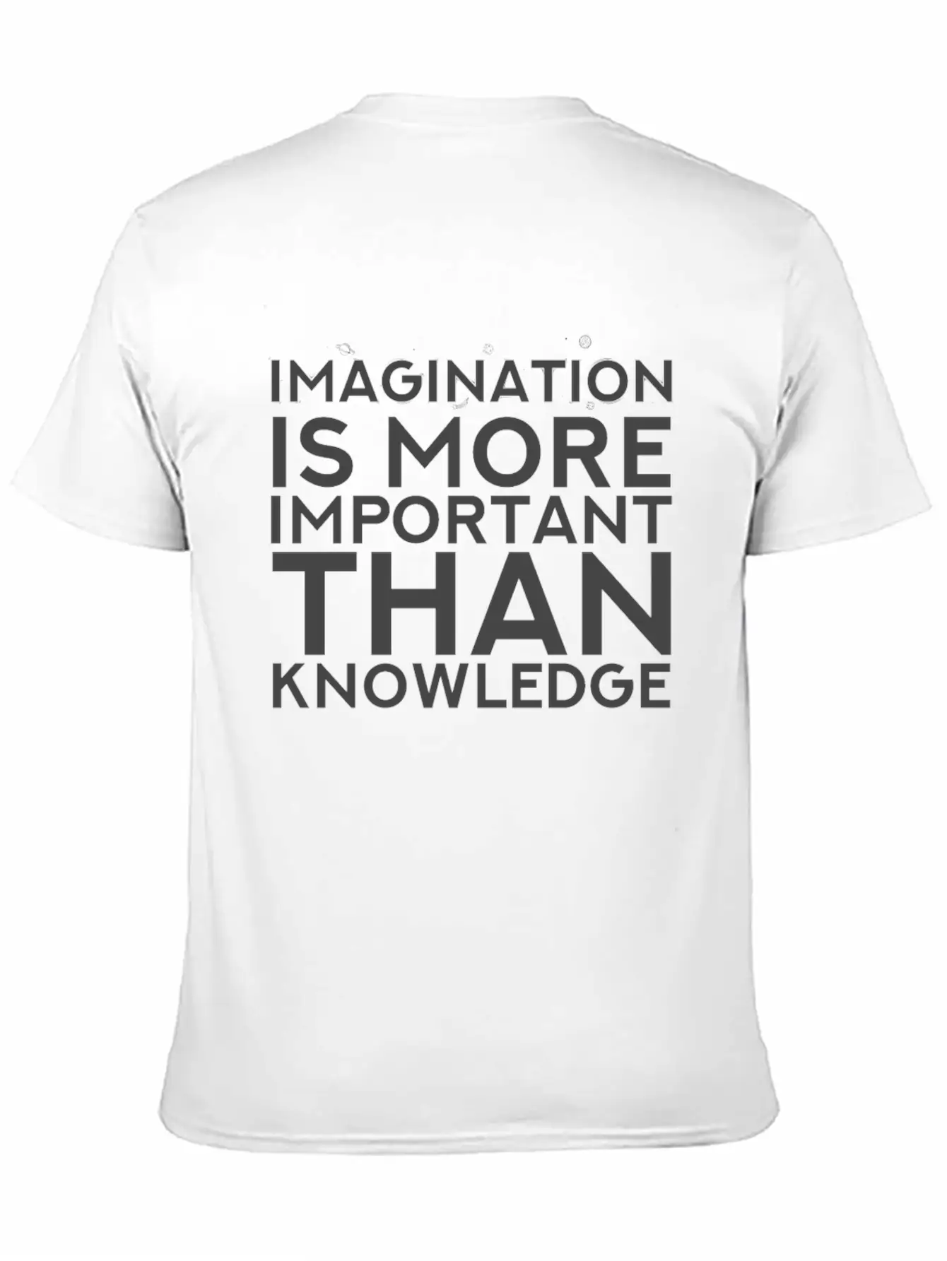 Imagination More Important Than Knowledge Quote Unisex Casual T-Shirt – Clean Design For Daily Comfort