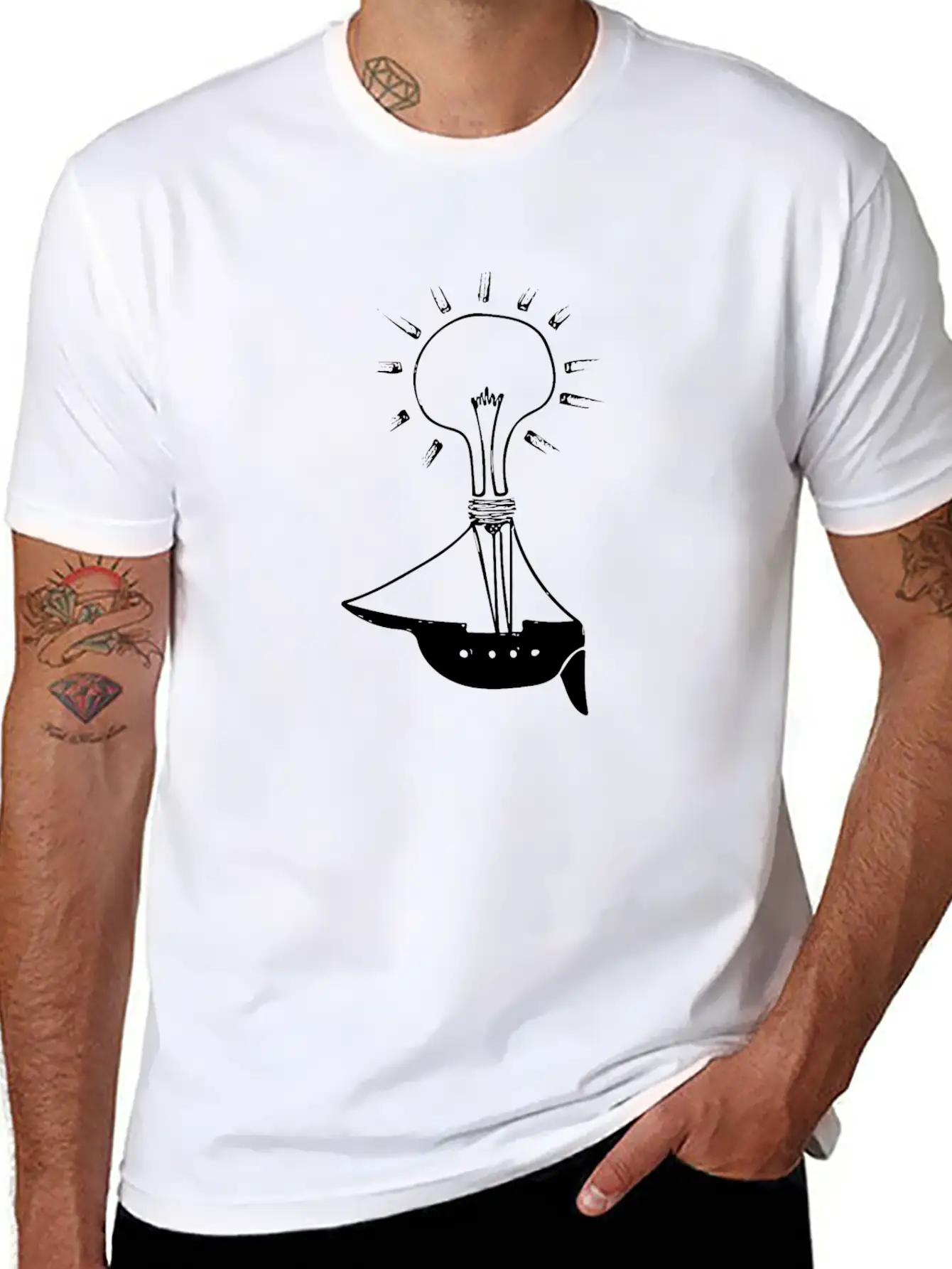 Imagination Sails (White) Classic Cotton Tee – Unisex Comfort For Any Season