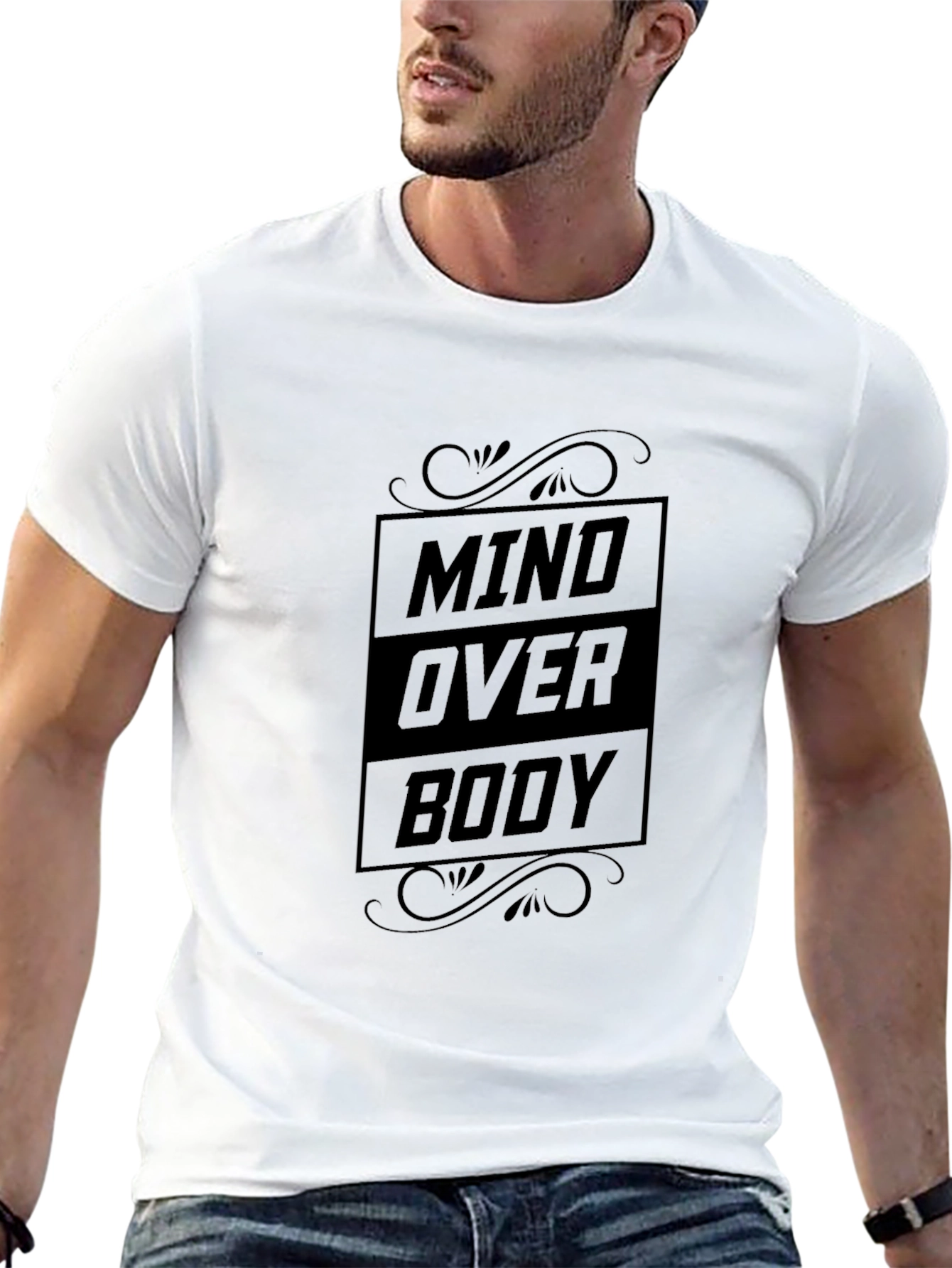 Mind Over Body Graphic Tee - Black