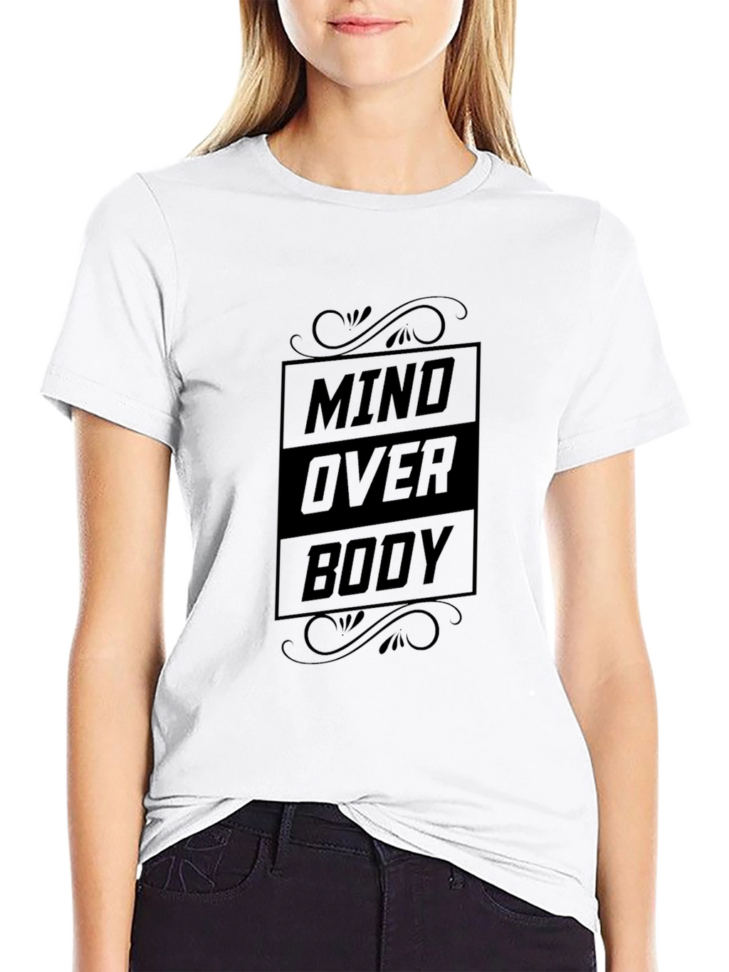 Mind Over Body Graphic Tee - Black