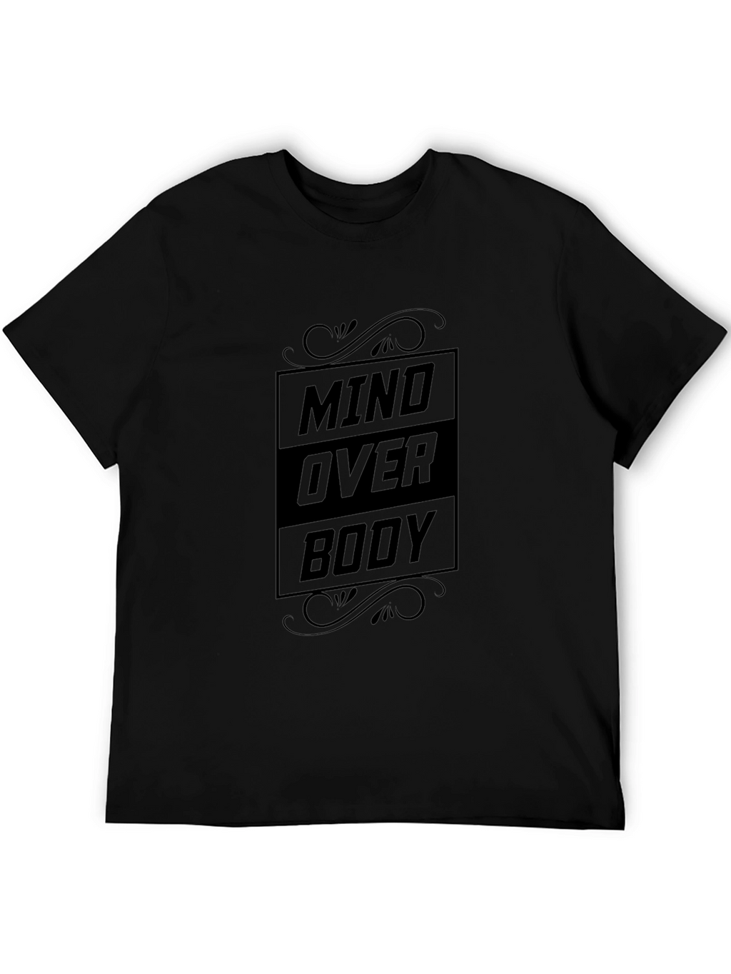 Mind Over Body Graphic Tee - Black