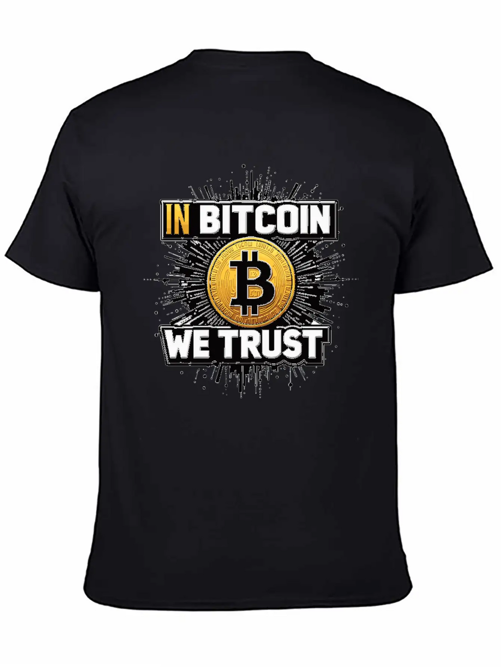 In Bitcoin We Trust Cryptocurrency BTC Bitcoin Timeless Short Sleeve Tee – Comfy And Minimalist Design