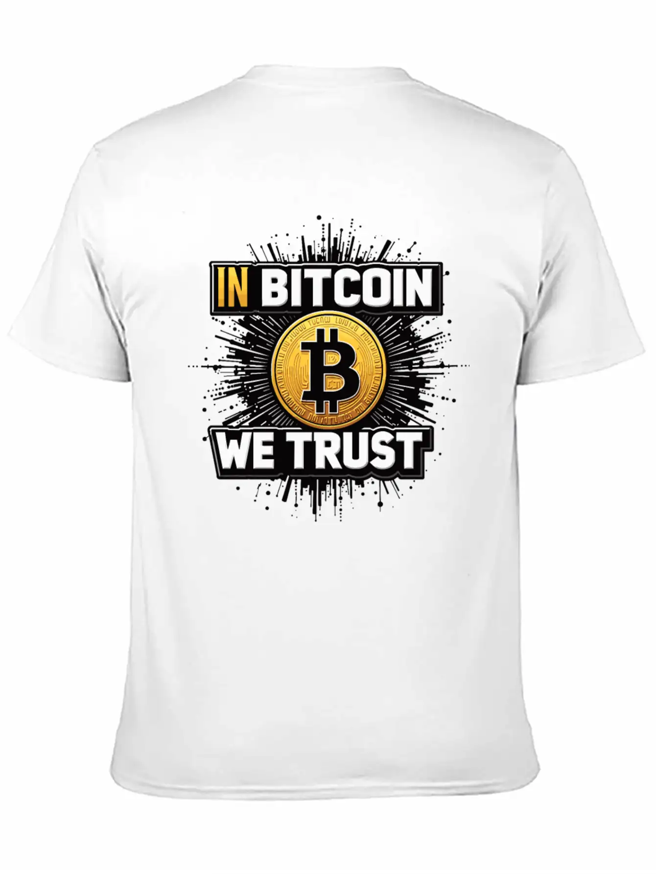 In Bitcoin We Trust Cryptocurrency BTC Bitcoin Timeless Short Sleeve Tee – Comfy And Minimalist Design