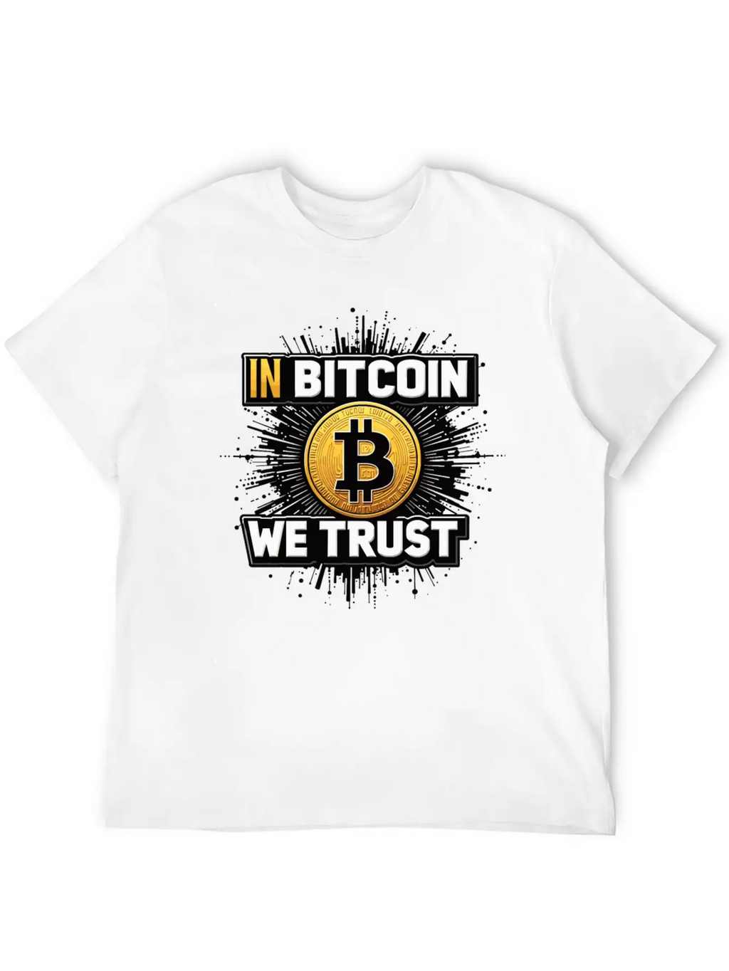 In Bitcoin We Trust Cryptocurrency BTC Bitcoin Timeless Short Sleeve Tee – Comfy And Minimalist Design
