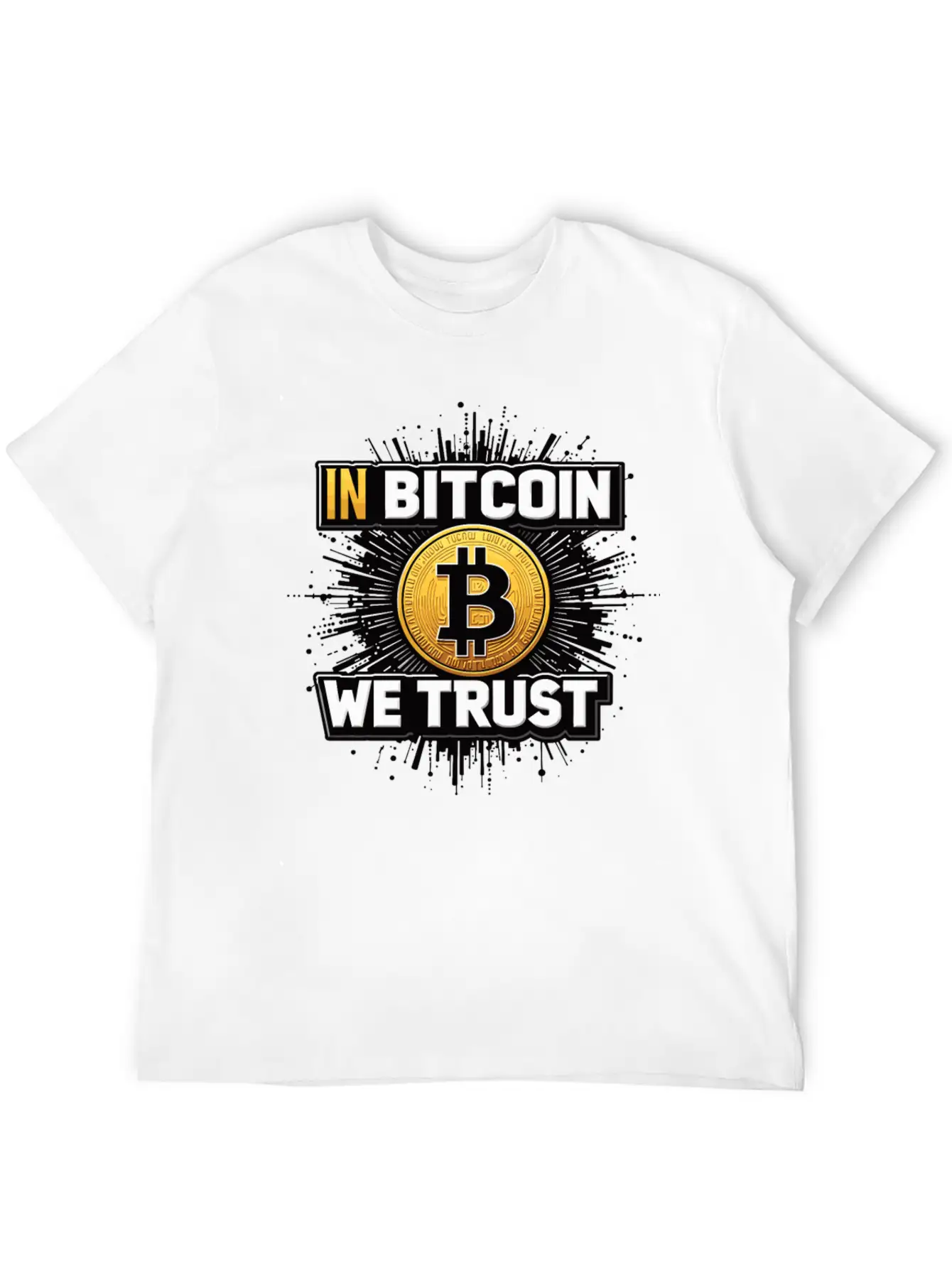 In Bitcoin We Trust Cryptocurrency BTC Bitcoin Timeless Short Sleeve Tee – Comfy And Minimalist Design