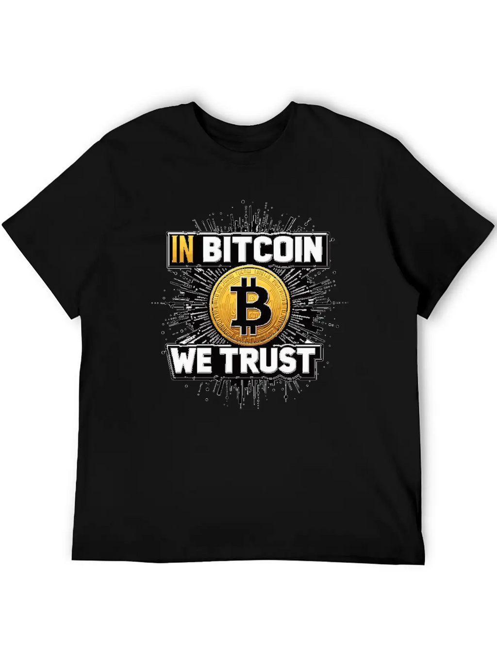 In Bitcoin We Trust Cryptocurrency BTC Bitcoin Timeless Short Sleeve Tee – Comfy And Minimalist Design