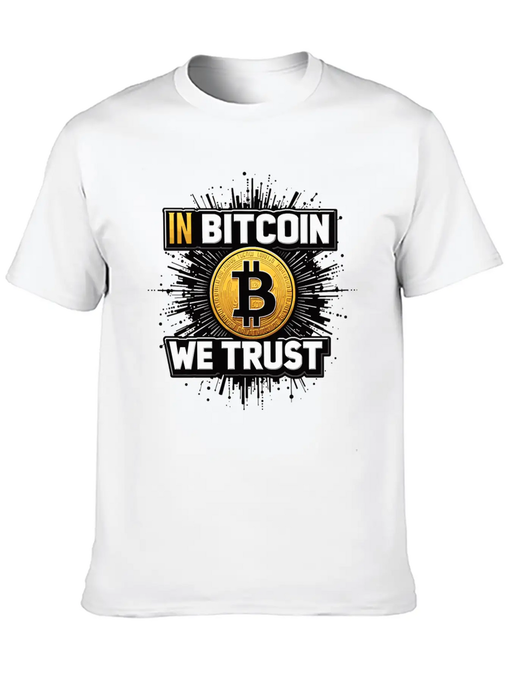 In Bitcoin We Trust Cryptocurrency BTC Bitcoin Timeless Short Sleeve Tee – Comfy And Minimalist Design