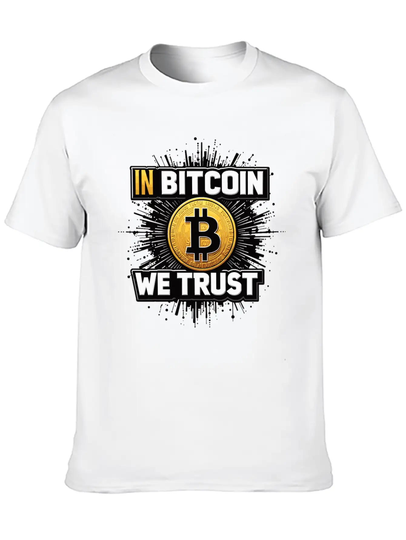 In Bitcoin We Trust Cryptocurrency BTC Bitcoin Timeless Short Sleeve Tee – Comfy And Minimalist Design
