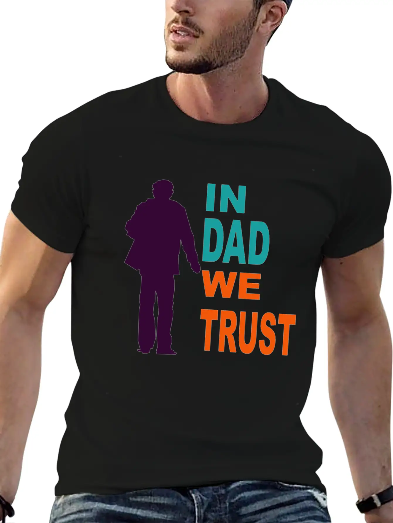 In Dad We Trust Classic Cotton Tee – Unisex Comfort For Any Season