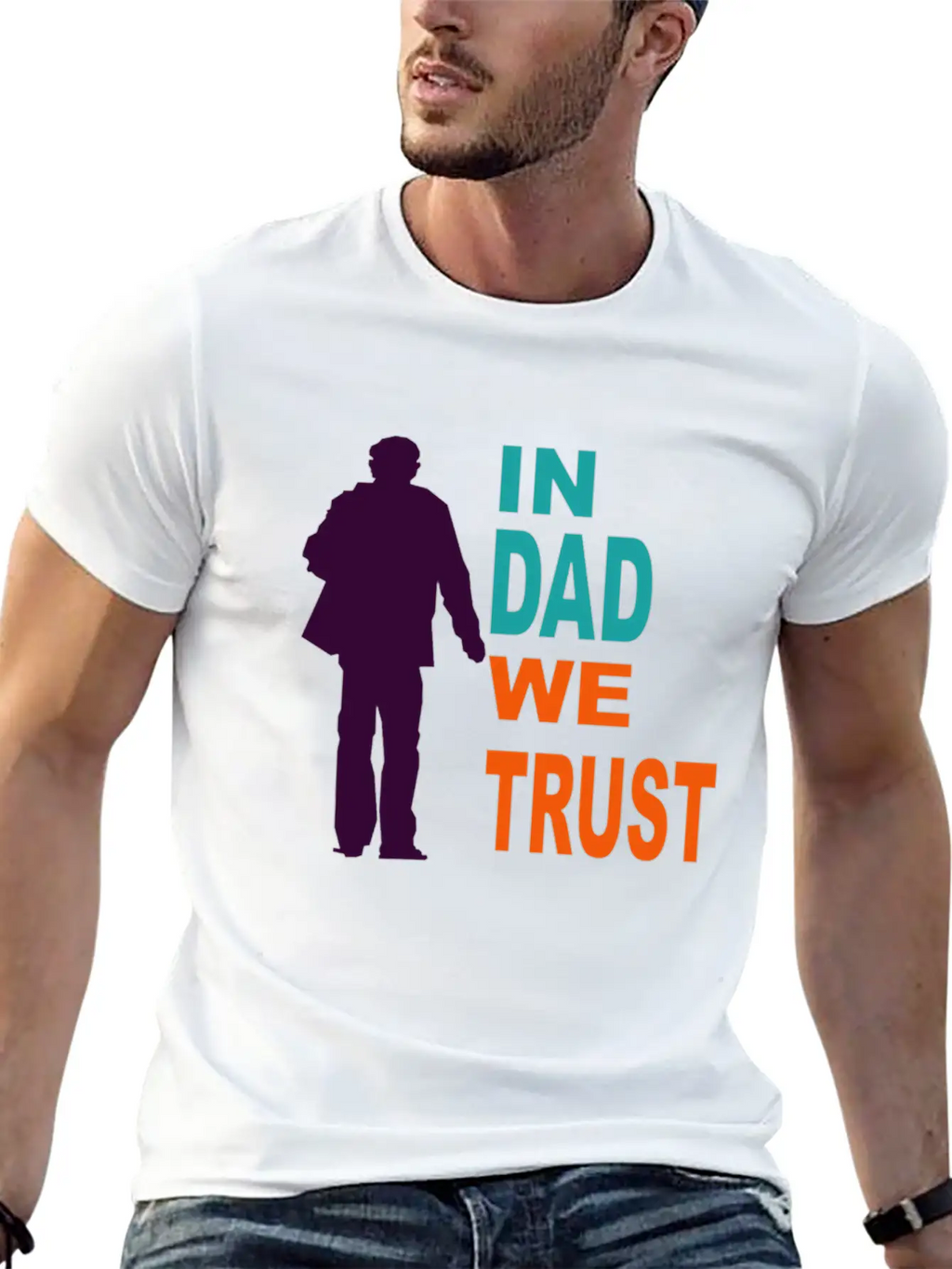 In Dad We Trust Classic Cotton Tee – Unisex Comfort For Any Season