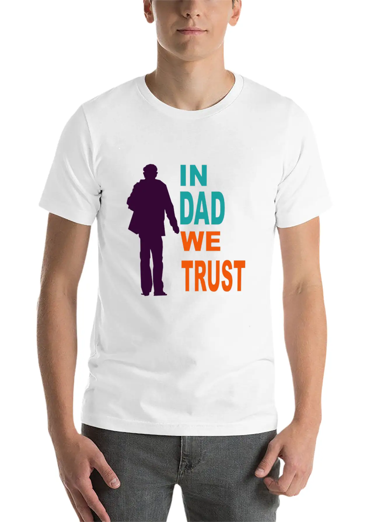 In Dad We Trust Classic Cotton Tee – Unisex Comfort For Any Season