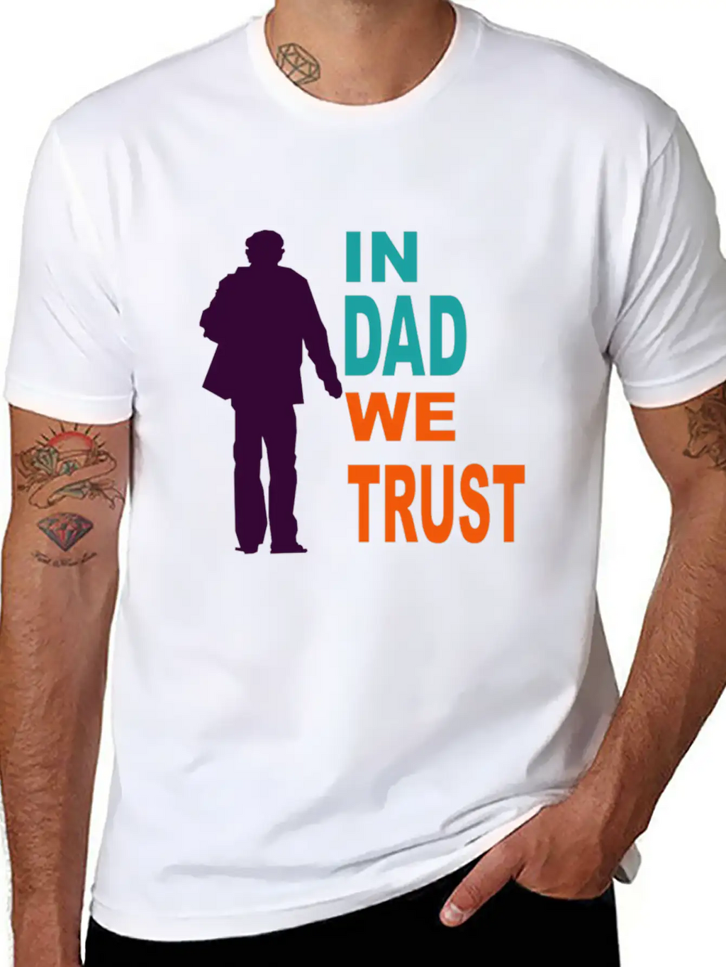 In Dad We Trust Classic Cotton Tee – Unisex Comfort For Any Season