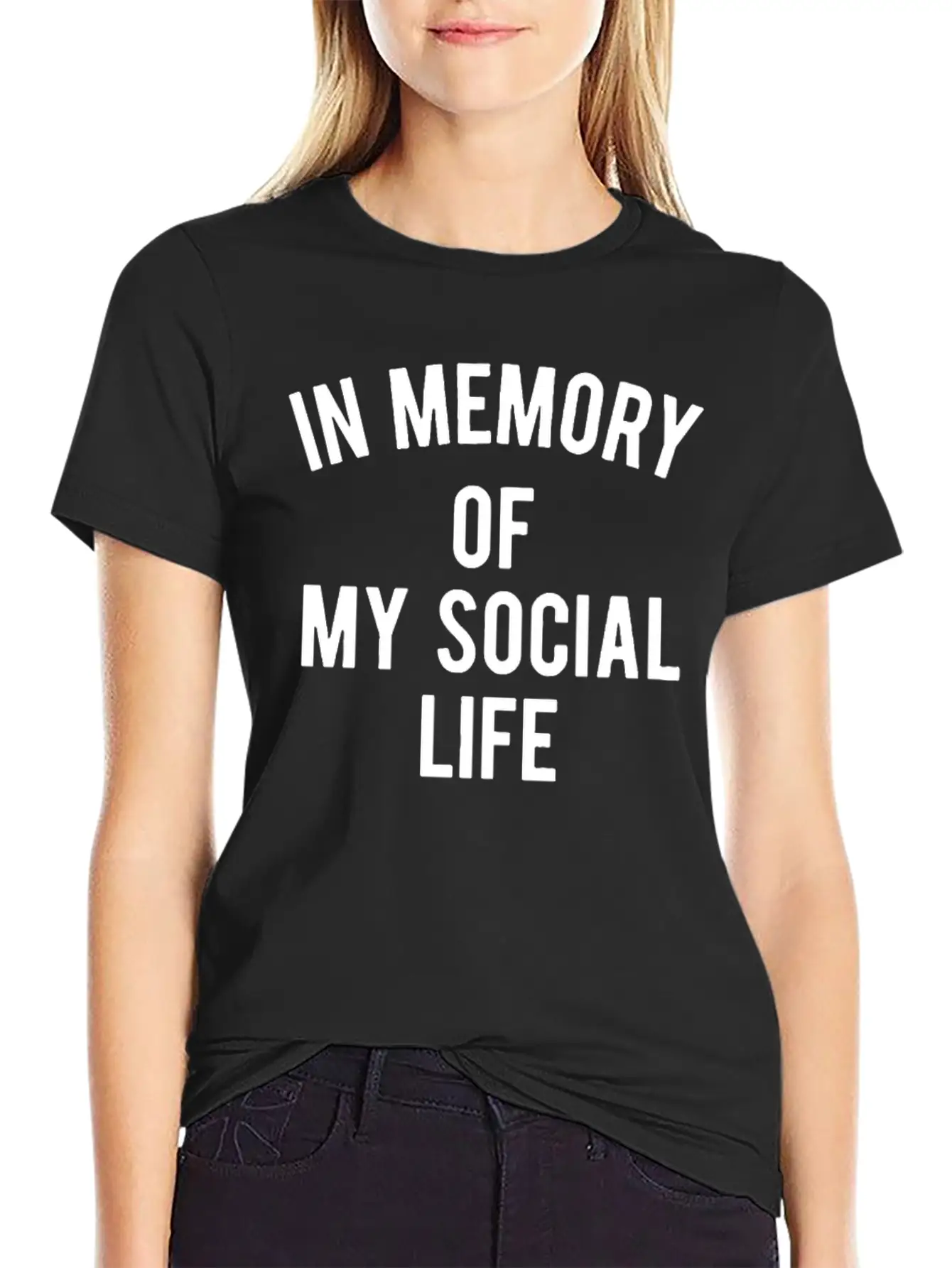 In Memory Of My Social Life Unisex Casual T-Shirt – Clean Design For Daily Comfort