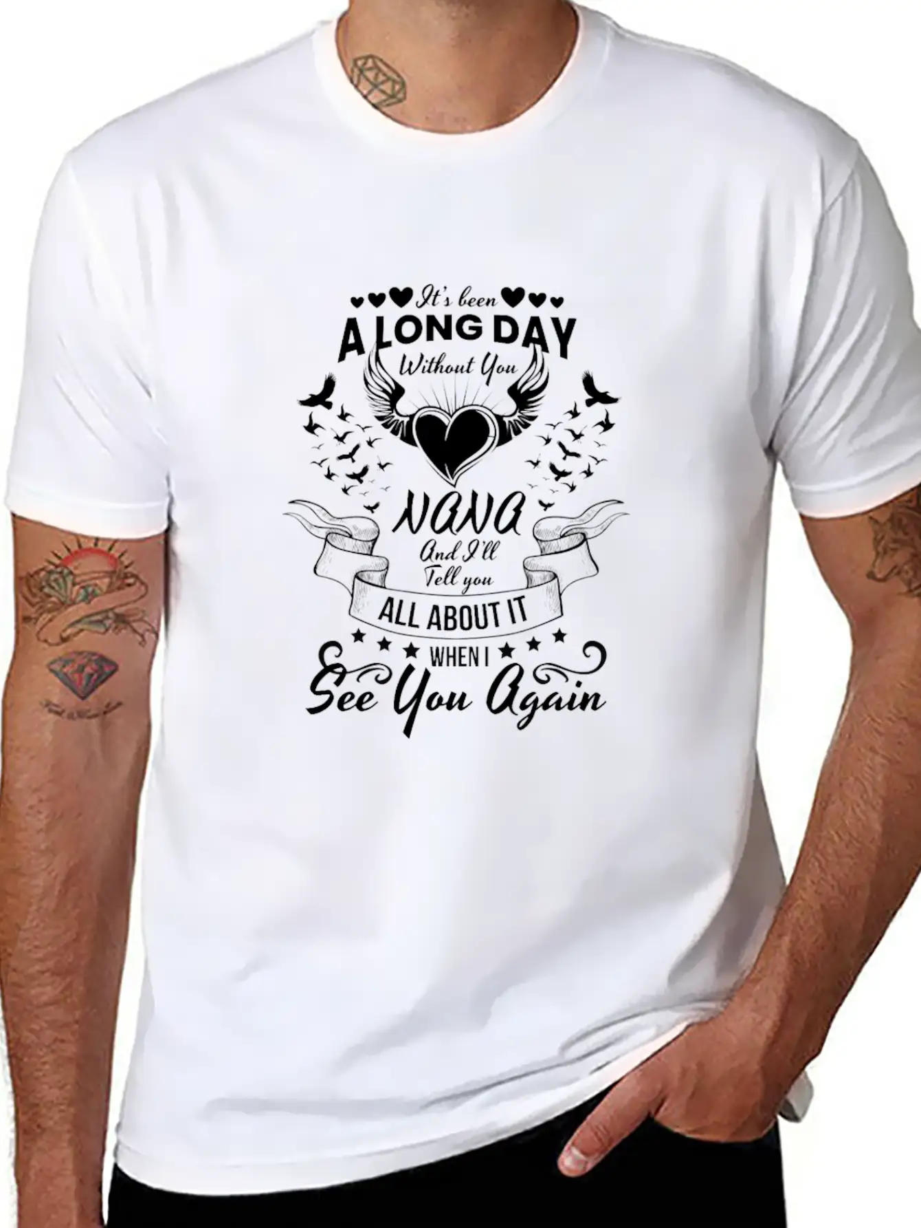 In Memory Of Your Nana Grandmother Grandma Classic Cotton Tee – Unisex Comfort For Any Season