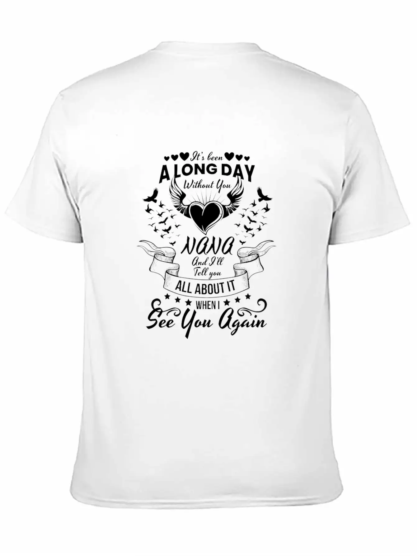 In Memory Of Your Nana Grandmother Grandma Classic Cotton Tee – Unisex Comfort For Any Season