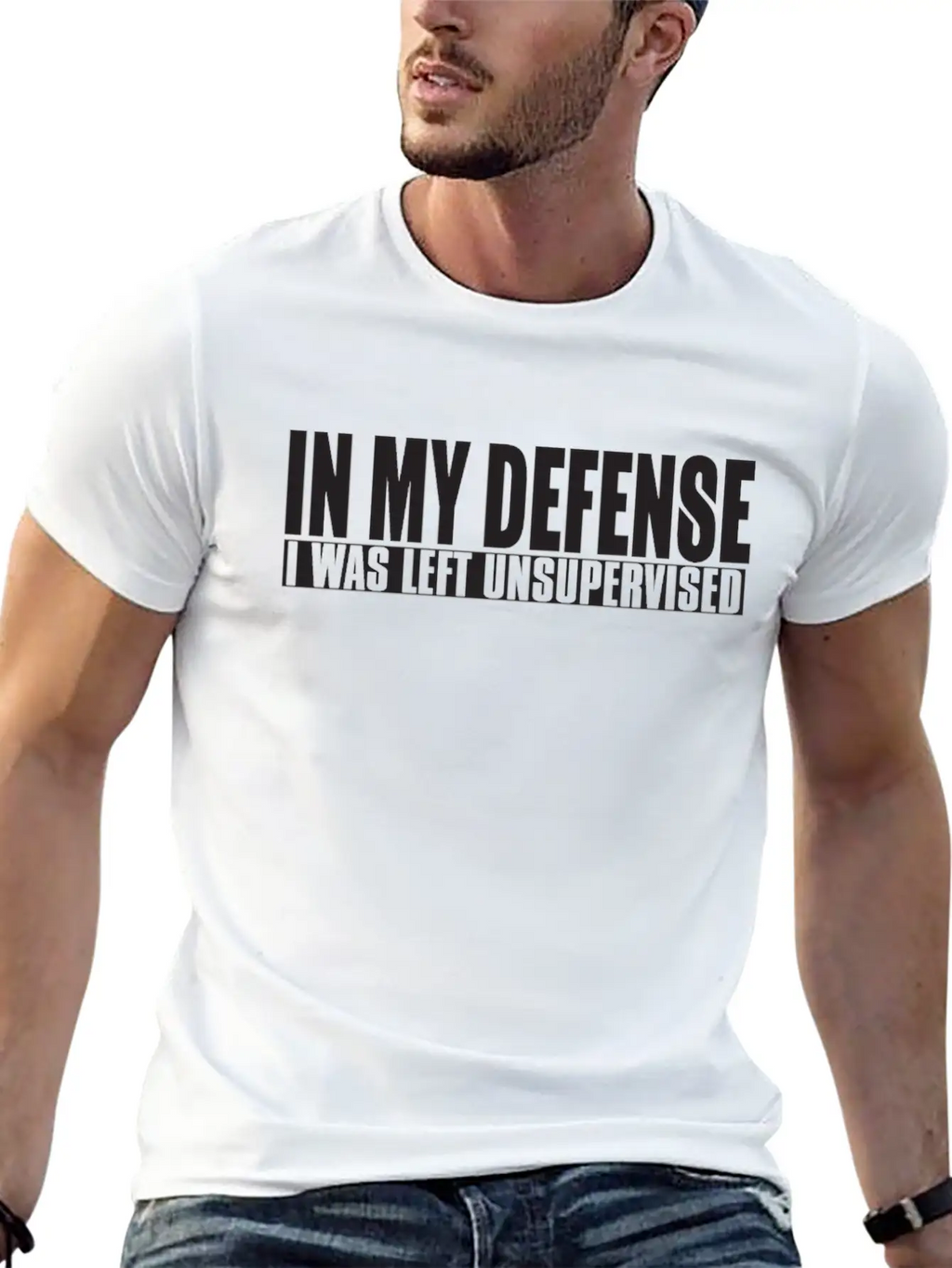In My Defense I Was Left Unsupervised Relaxed Everyday Tee – Lightweight And Durable Cotton