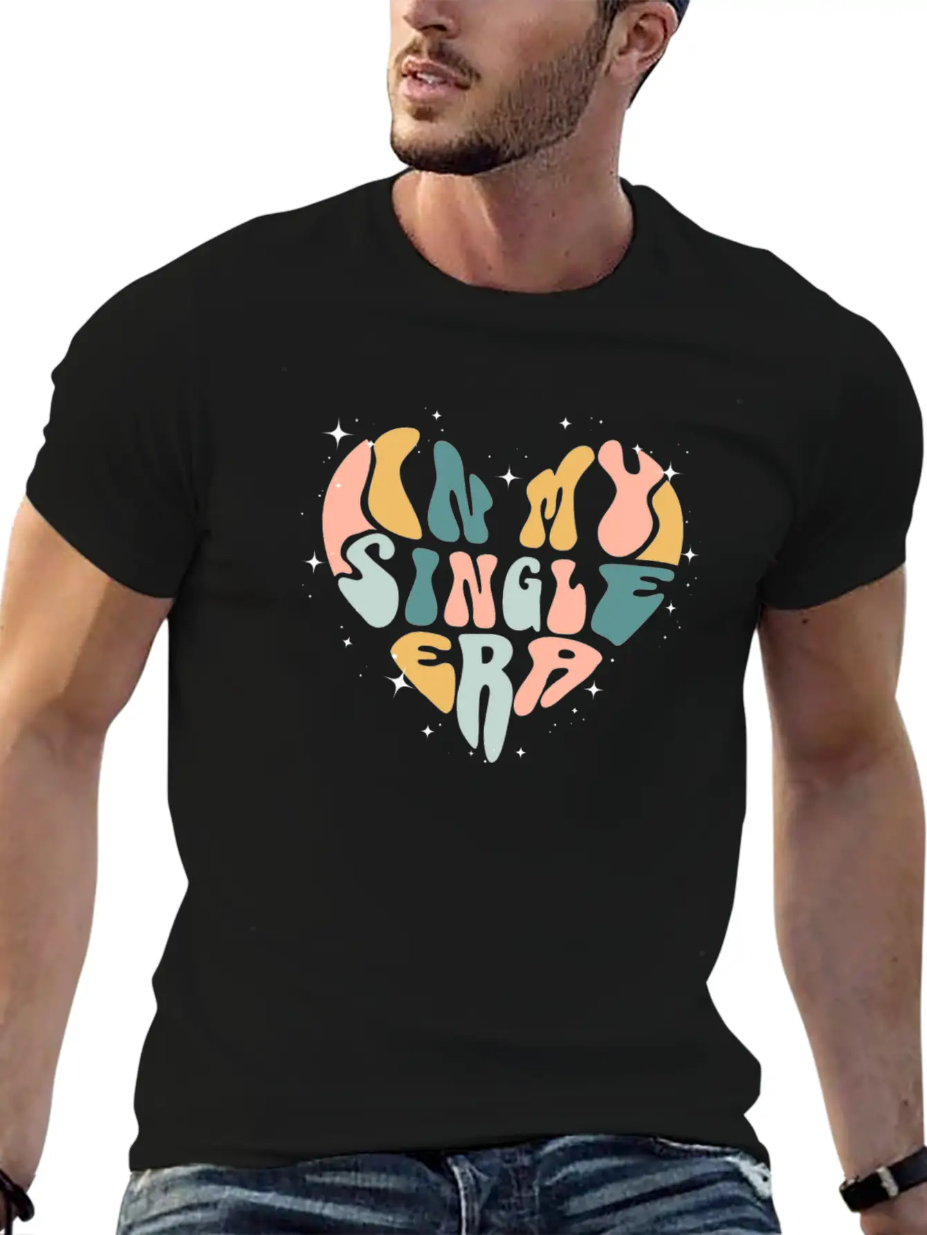 In My Single Era Funny Single Life Essential Cotton Tee For Daily Outfits – Unisex Style
