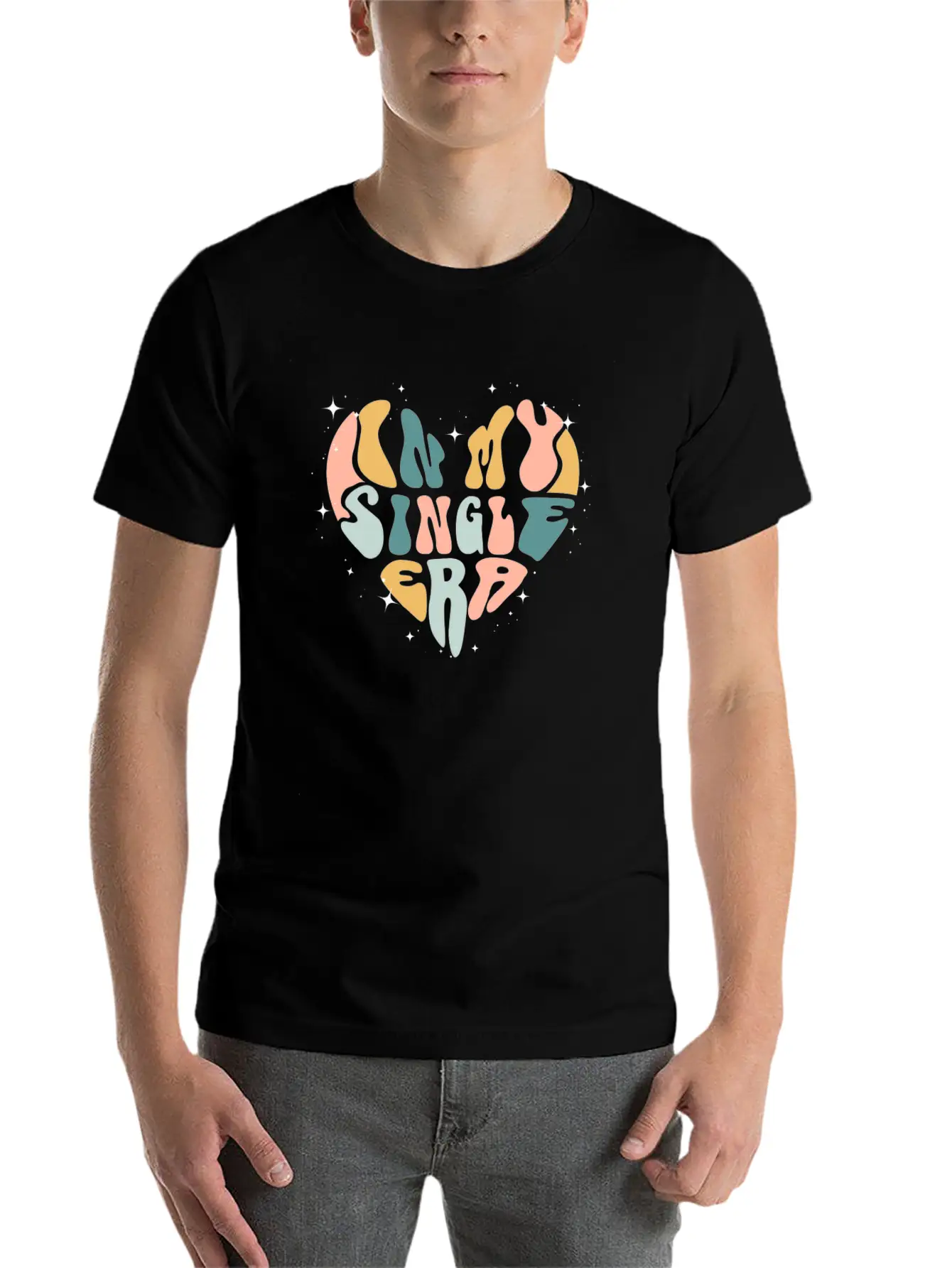 In My Single Era Funny Single Life Essential Cotton Tee For Daily Outfits – Unisex Style